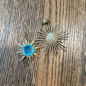 2 solo diamond and jewel charms